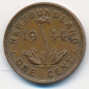 Ньюфаундленд, 1 цент (1944 г.)