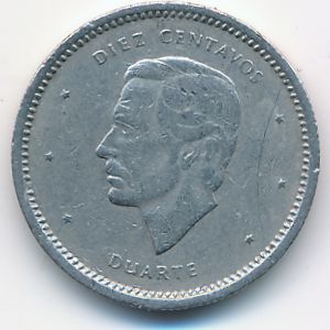 Доминиканская республика, 10 сентаво (1987 г.)