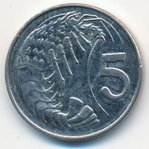 Каймановы острова, 5 центов (2002 г.)