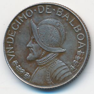 Панама, 1/10 бальбоа (1966 г.)