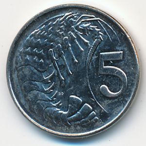 Каймановы острова, 5 центов (2008 г.)