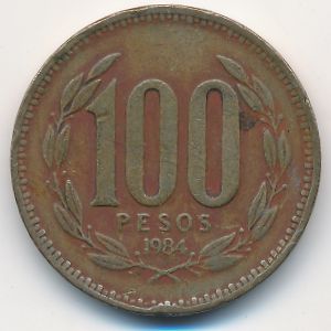 Чили, 100 песо (1984 г.)