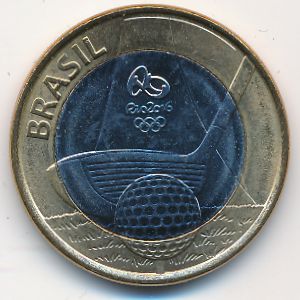 Бразилия, 1 реал (2014 г.)
