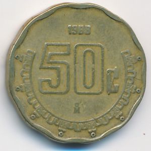Мексика, 50 сентаво (1998 г.)