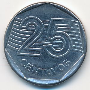 Бразилия, 25 сентаво (1995 г.)