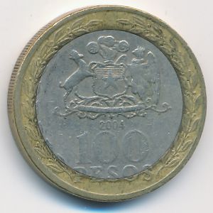 Чили, 100 песо (2004 г.)