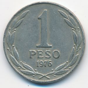 Чили, 1 песо (1976 г.)