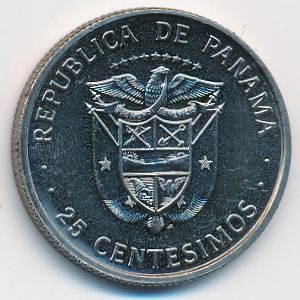 Панама, 25 сентесимо (1980 г.)