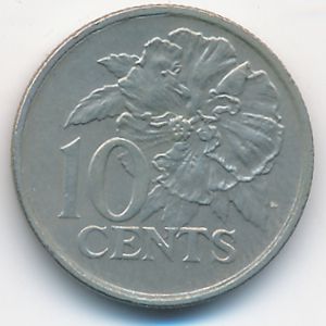 Тринидад и Тобаго, 10 центов (1990 г.)