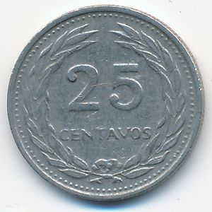 Сальвадор, 25 сентаво (1975 г.)