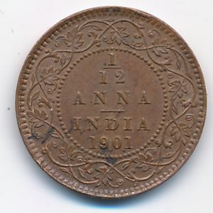 Британская Индия, 1/12 анны (1901 г.)