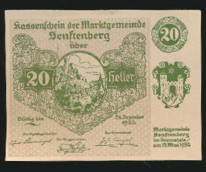 Нотгельды Австрии, 20 геллеров (1920 г.)