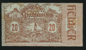 Austria Notgelds, 20 геллеров, 1920