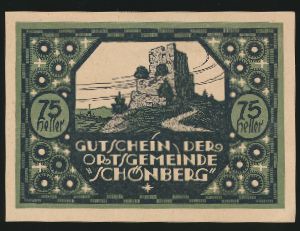 Нотгельды Австрии, 75 геллеров (1920 г.)