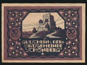 Нотгельды Австрии, 30 геллеров (1920 г.)