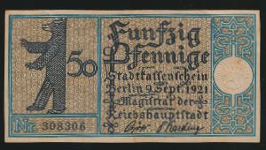 Нотгельды Германии, 50 пфеннигов (1921 г.)