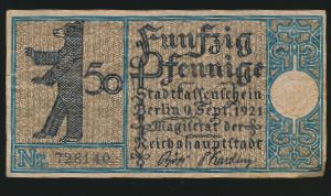 Нотгельды Германии, 50 пфеннигов (1921 г.)