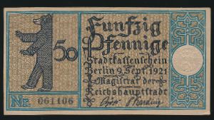 Нотгельды Германии, 50 пфеннигов (1921 г.)