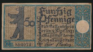 Нотгельды Германии, 50 пфеннигов (1921 г.)