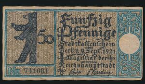 Нотгельды Германии, 50 пфеннигов (1921 г.)