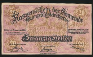 Austria Notgelds, 20 геллеров, 1920