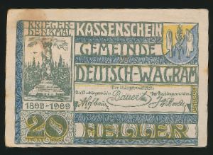 Нотгельды Австрии, 20 геллеров (1920 г.)