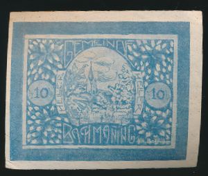 Нотгельды Австрии, 10 геллеров (1921 г.)