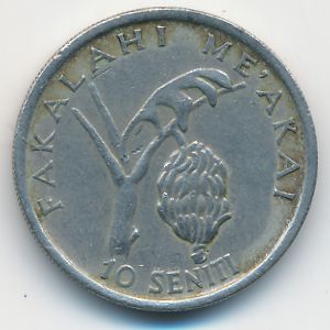 Тонга, 10 сенити (1981 г.)