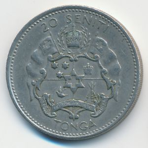 Tonga, 20 seniti, 1967