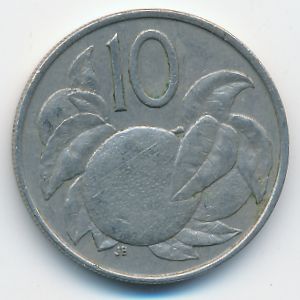 Острова Кука, 10 центов (1973 г.)