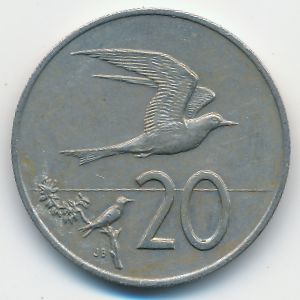 Острова Кука, 20 центов (1983 г.)