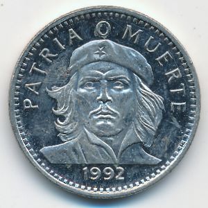 Cuba, 3 pesos, 1992