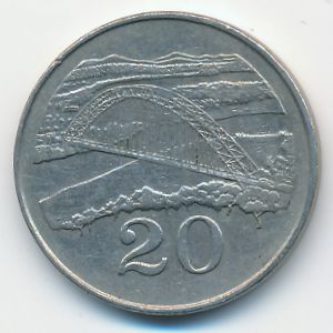 Зимбабве, 20 центов (1980 г.)
