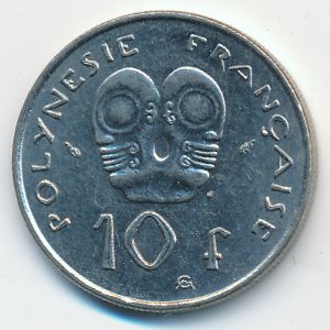 Французская Полинезия, 10 франков (1993 г.)