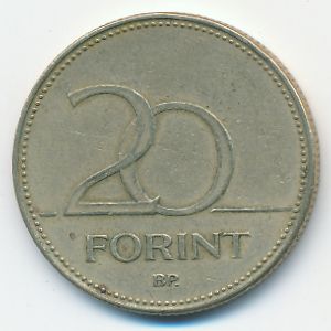 Венгрия, 20 форинтов (1994 г.)