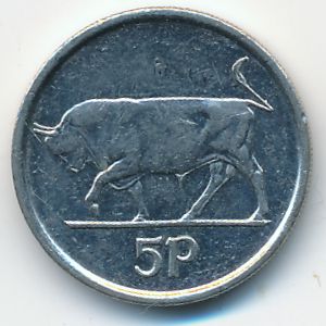 Ирландия, 5 пенсов (1996 г.)