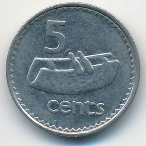 Фиджи, 5 центов (1990 г.)