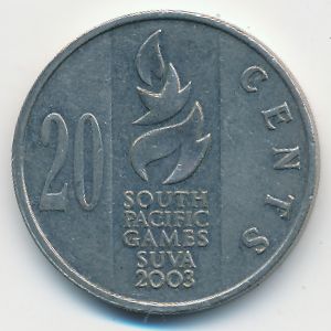 Фиджи, 20 центов (2003 г.)
