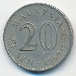 Малайзия, 20 сен (1968 г.)