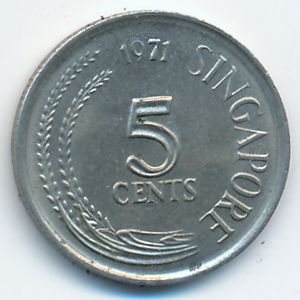 Сингапур, 5 центов (1971 г.)