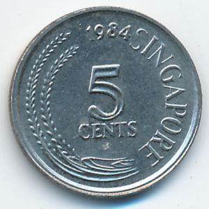 Сингапур, 5 центов (1984 г.)
