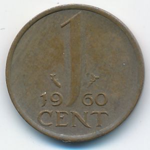 Нидерланды, 1 цент (1960 г.)