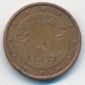 Эстония, 2 евроцента (2012 г.)