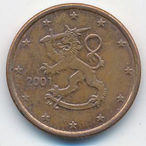 Finland, 5 euro cent, 2001