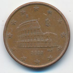 Италия, 5 евроцентов (2002 г.)