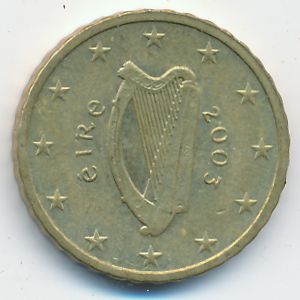 Ireland, 10 euro cent, 2003