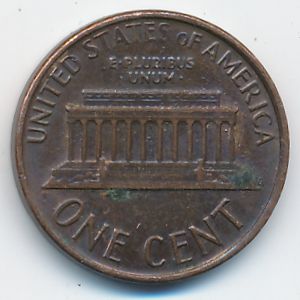 USA, 1 cent, 1986