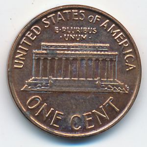 USA, 1 cent, 1986