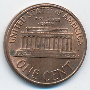 USA, 1 cent, 1987