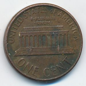 USA, 1 cent, 1987